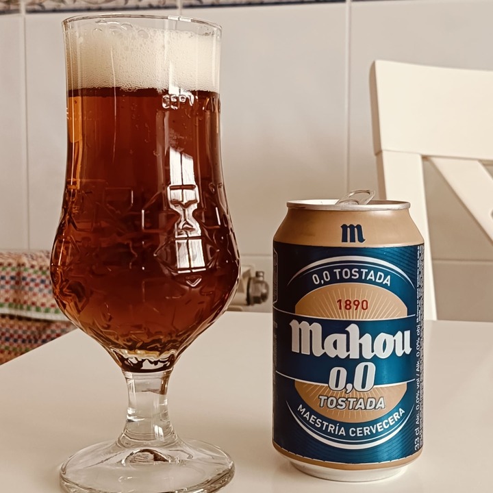 Cerveza Mahou Tostada 0,0
