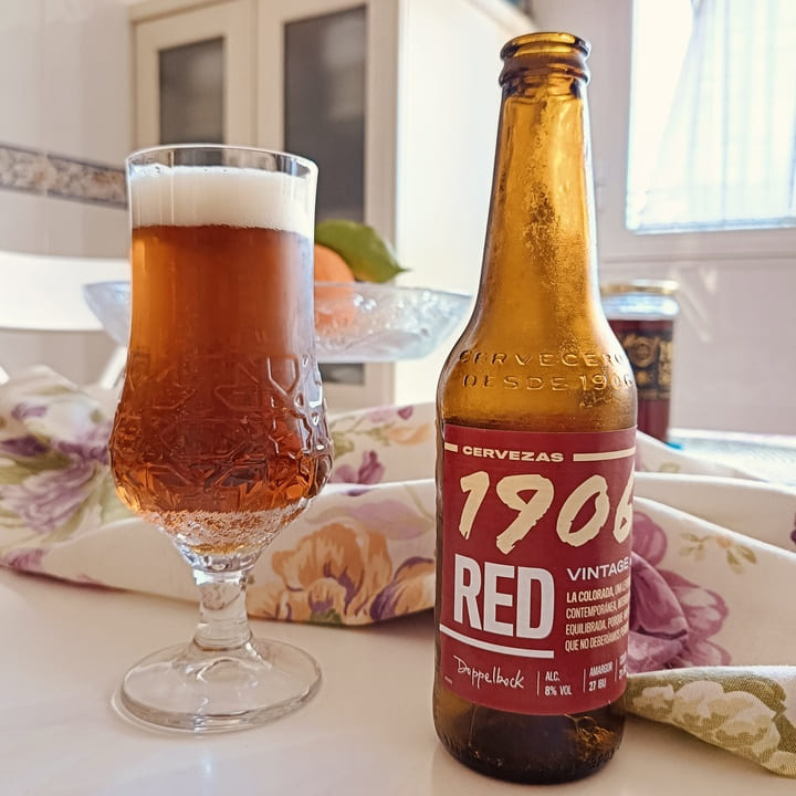 Tercio de cerveza 1906 red vintage